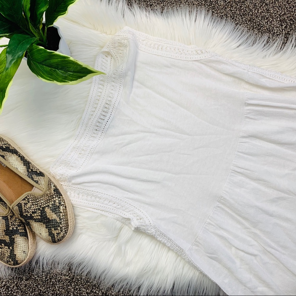 The Loft white blouse